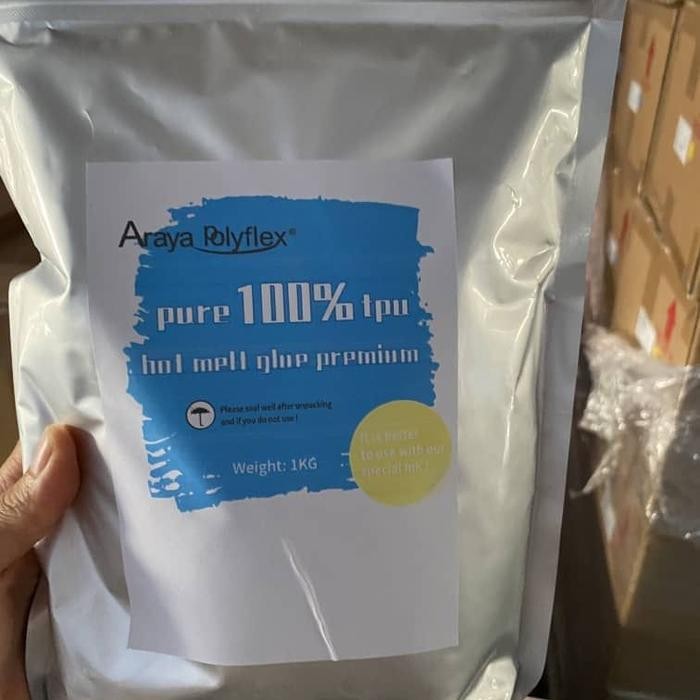 

Tpu hot melt crystal powder DTF grade b premium 1sak 25KG premium