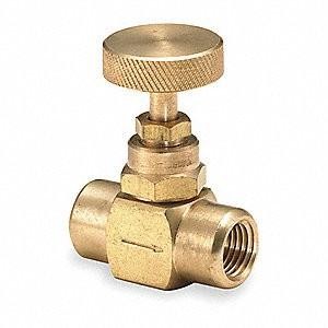 PD619 Needle Valve Keran Kran Putar Gas Brass Kuningan