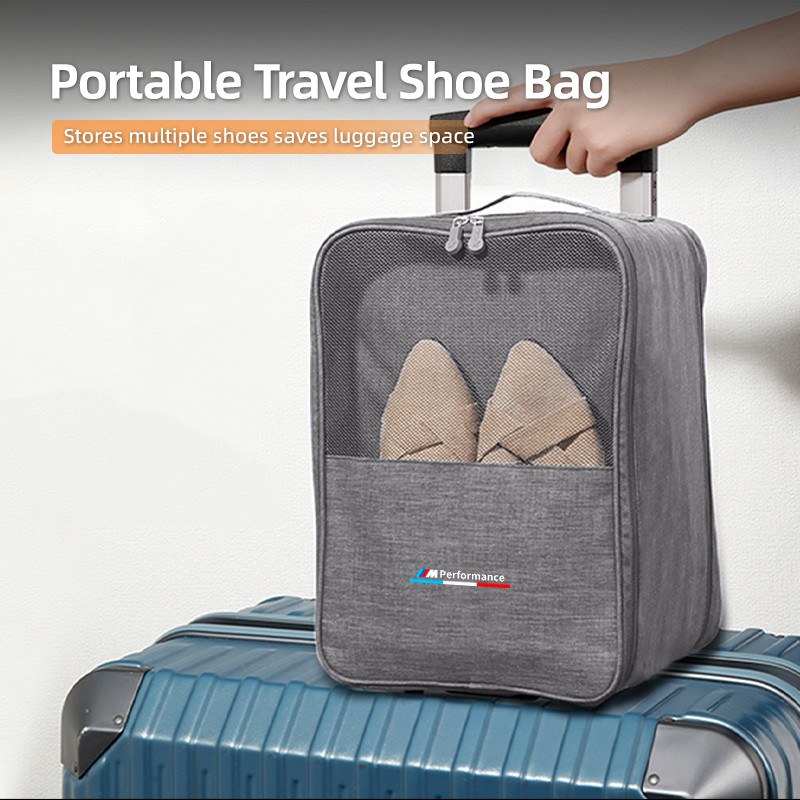 IMPORT CAR LOGO SHOE ORGANISER TRAVEL PORTABLE SHOE BAG SHOE STORAGE BAG CAR INTERIORS FOR BMW