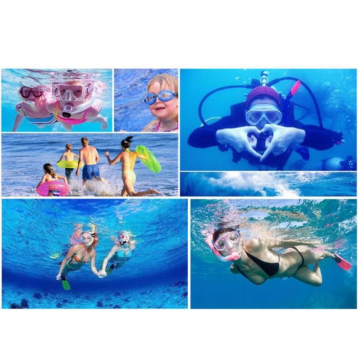 Set Alat Selam Kacamata Renang Pipa Snokle Snorkling Pu Dewasa Lx / Set Alat Selam Snorkel Snorkling