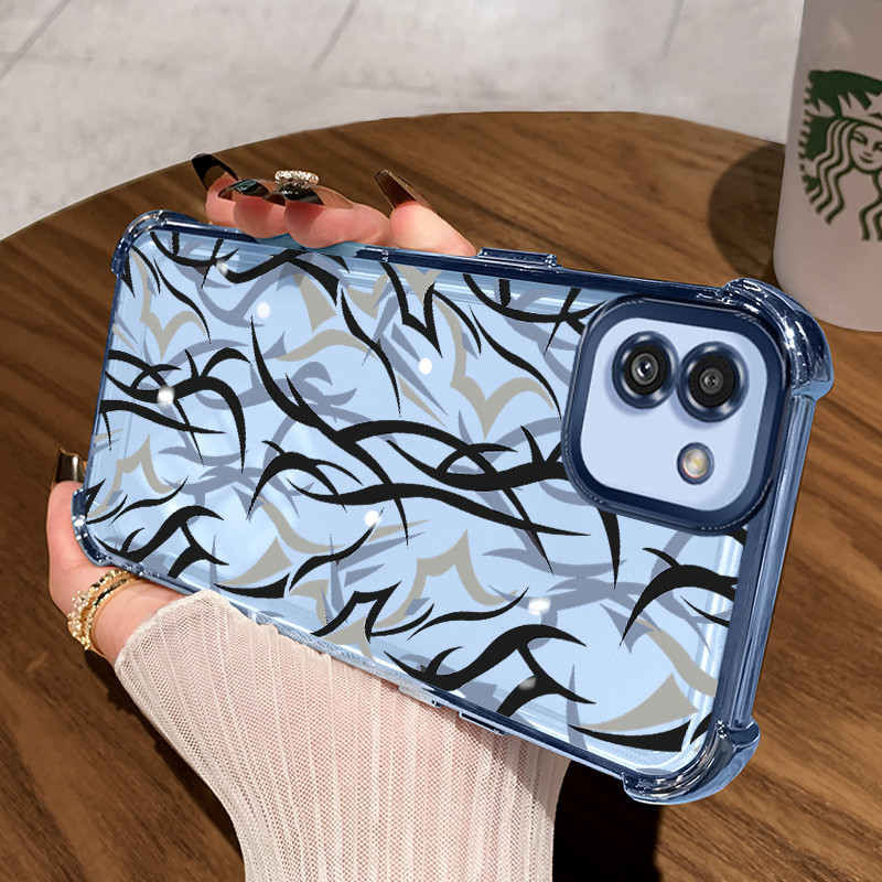 Casing Hp untuk Samsung Galaxy A03 Case Casing Graffiti batang pola Silikon Softcase HP Kesing empat