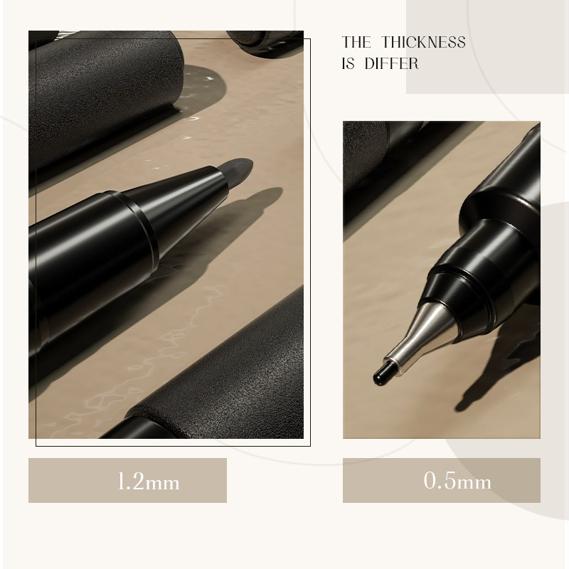 

Deli Pena Permanen Dual Head Tip Marker Pens Waterproof Hitam