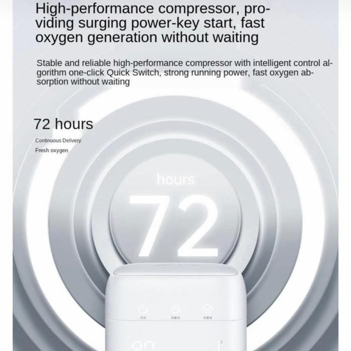 JTTOP" YUWELL OXYGEN CONCENTRATOR YU100 OKSIGEN KONSENTRATOR TABUNG PORTABLE