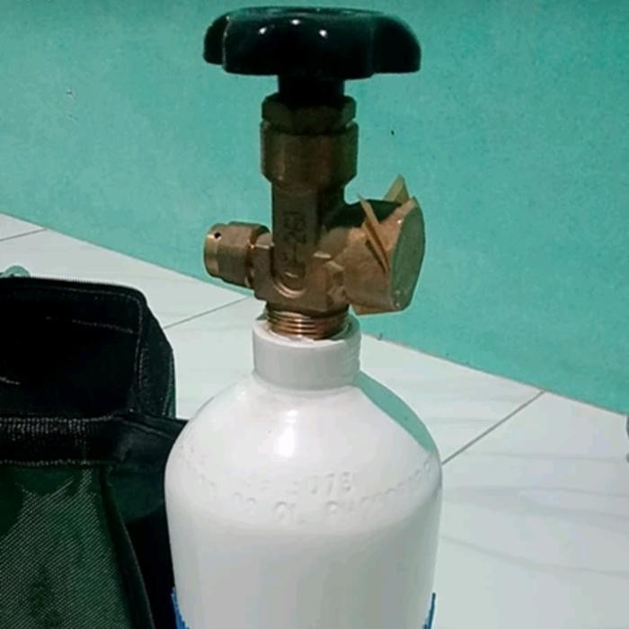 JTTOP" TABUNG OKSIGEN 1/4M3 - TABUNG OKSIGEN MINI PAKING IKAN, LAS, MEDIS