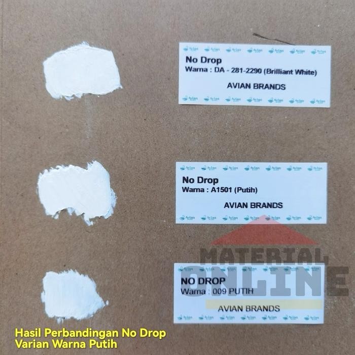 Propan Paintstore - Nodrop No Drop Kaleng 1Kg 1 Kg Warna Abu Muda Merah Coklat Hitam Trans Biru