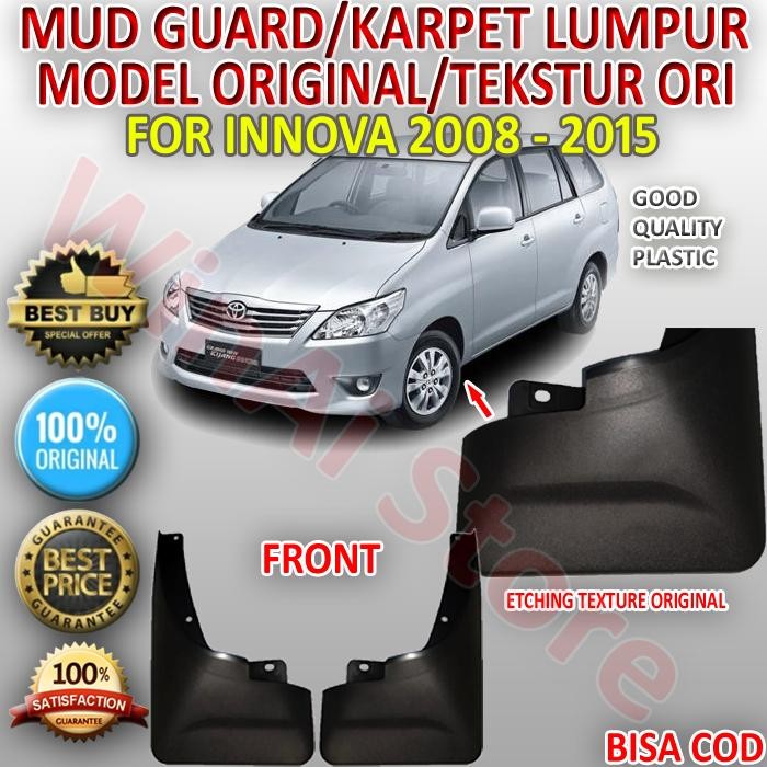 Mud Guard/Karpet Lumpur/Spakbor Innova Depan/Front Model Ori 2008-2015