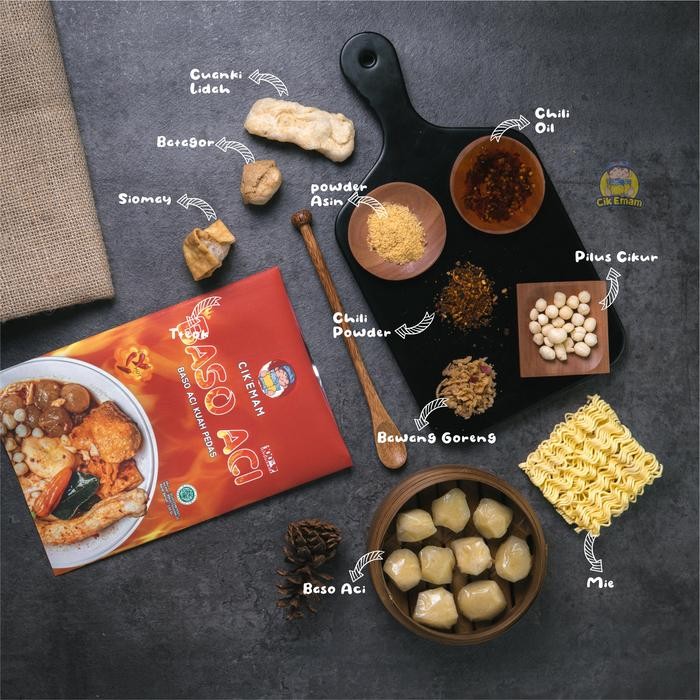 

CIKEMAM - BASO ACI BOCI GURIH PEDAS HALAL FOOD KUAH INSTAN MAKANAN SEBLAK AYAM MIE BAWANG SOTO