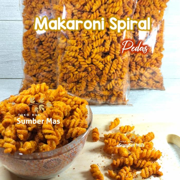 

MAKARONI SPIRAL PEDES 250 GR / KUE KERING KILOAN / ANEKA SNACK