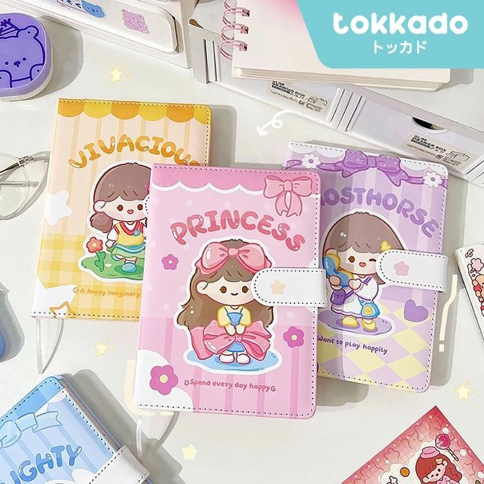 

TOKKADO Milova Notebook Buku Agenda A5 Catatan Karakter Gadis Lucu