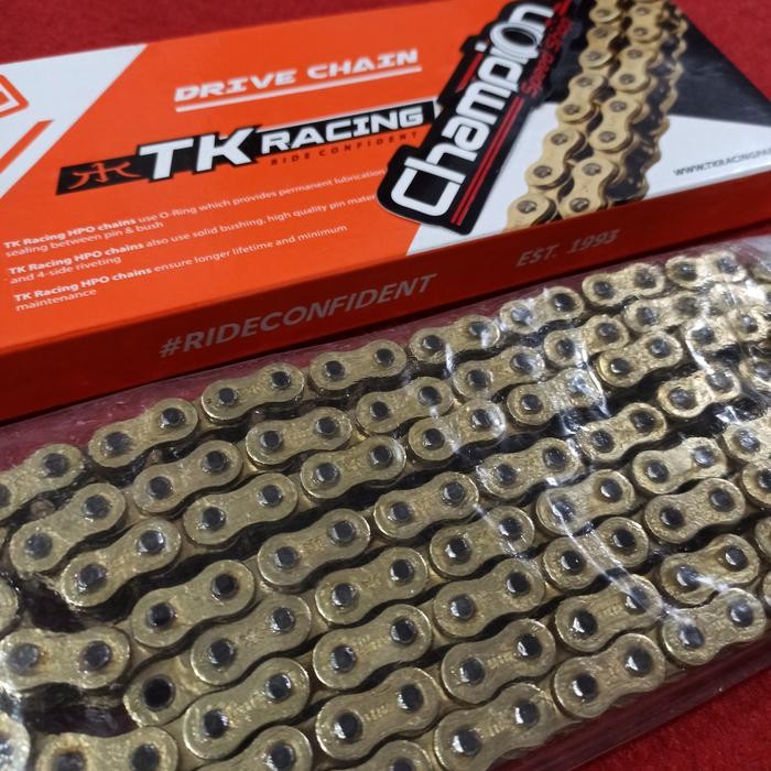 RANTAI TK RACING 428 428-140 428HPO HPO ORING O-RING GOLD BRIGHT