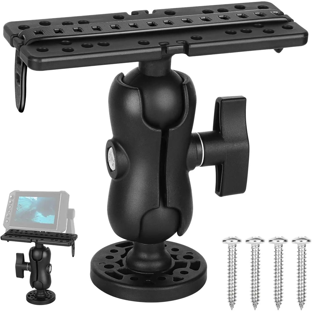IMPORT Fish Finder Mount Base GPS Navigation Fish Finder Bracket Marine Electronic Fish Finder Mount