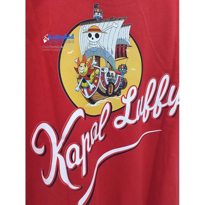 KAOS ONE PIECE KAPAL LUFFY KAPAL API BISA CUSTOM DESAIN BEBAS REQUEST