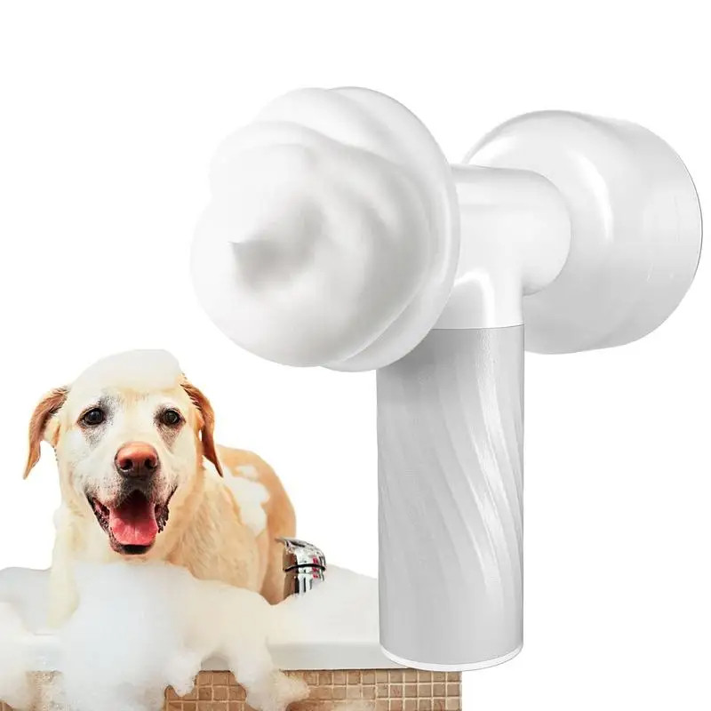 

Automatic Foaming Soap Dispenser Dog Bath Brush Pet Shampoo Dispenser Shower Scrubber Wireless