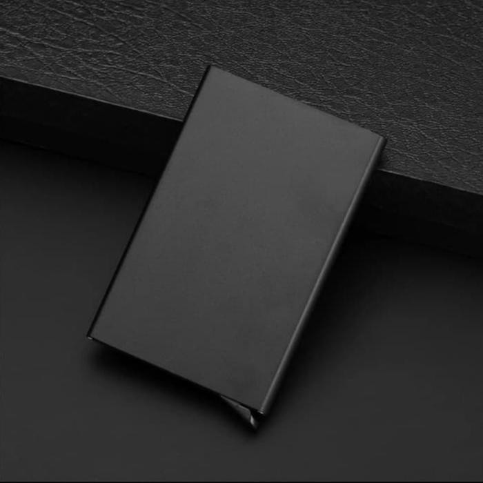 

SIAPKIRIM Tempat Kartu - Dompet Kartu / Smart Card er Aluminium - Hitam READY STOCK
