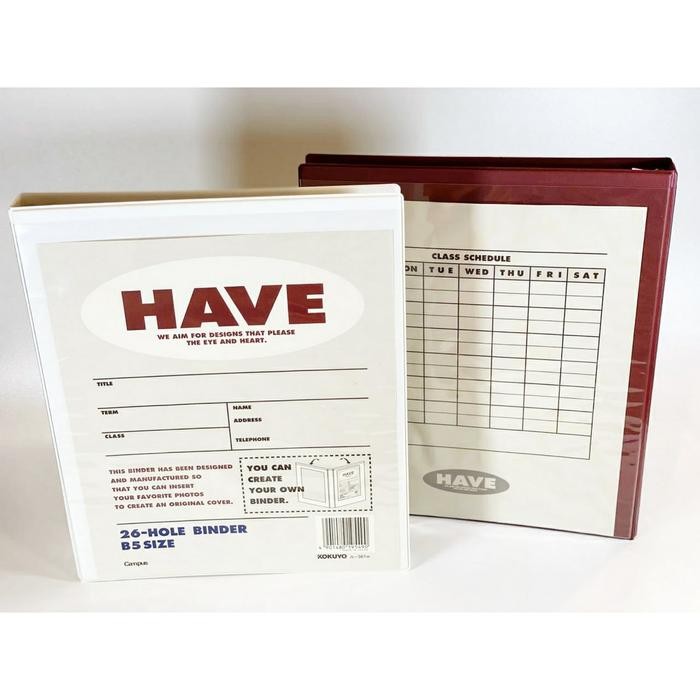 

DISKON Kokuyo Have Binder B5 L-R READY STOCK