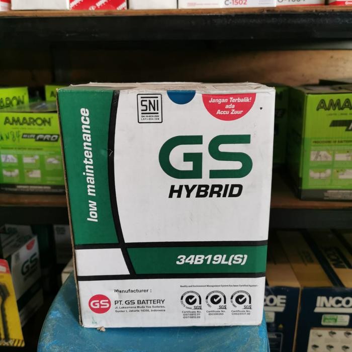 Aki Innova Lama Manual/ Gs Hybrid 34B19Ls/ Astra Otoparts