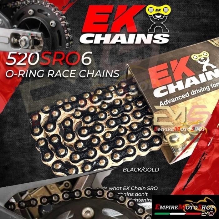 Rantai Ek Ain 520 - 120 Srx Black Gold Cbr250Rr Zx 25 R Zx25 Zx6 R X Ring Srx 2