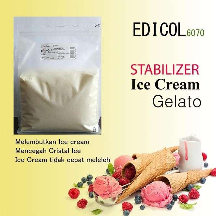 

stabilizer ice cream Edicol 6070 ( @ 1 Kg )