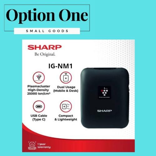 Sharp Plasmacluster Ion Generator Portable Air Purifier IG-NM1/IG NM1