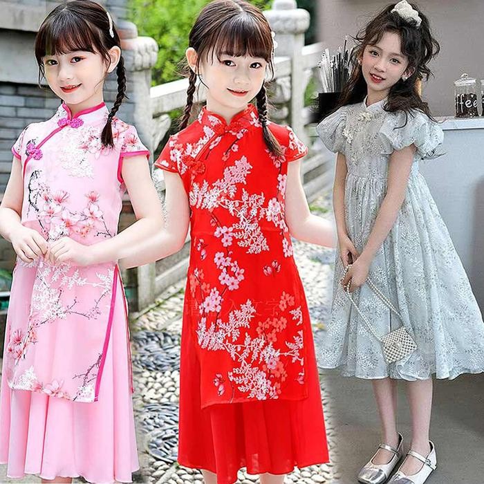 Cheongsam Anak Perempuan Premium China Style