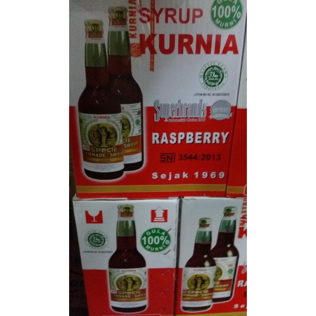 

Sirup kurnia 600ml raspberry per dus isi 12