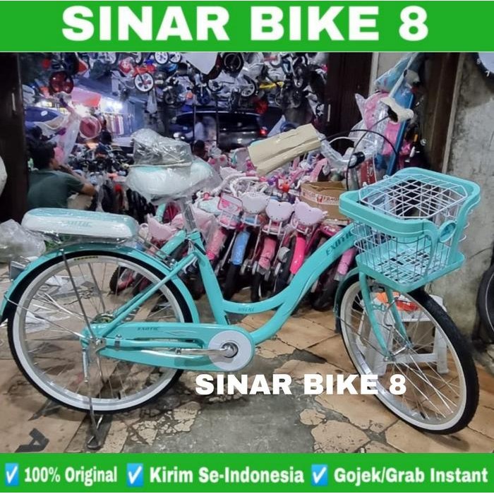 Sepeda Mini Keranjang Dewasa Perempuan Exotic Et 9788 Mx 20 Inch