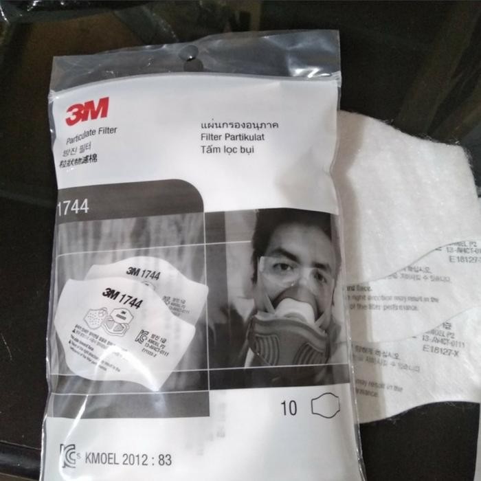 3M PARTICULATE RESPIRATOR FILTER 1744 / FILTER MASKER ORIGINAL SALE