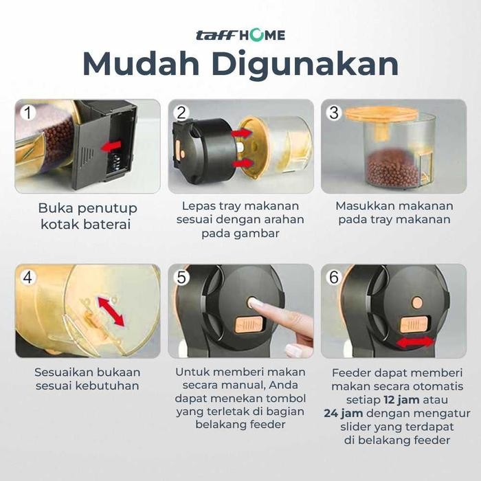 Auto Feeder Aquarium Fish Feeder Food Timer Mesin Pakan Ikan Otomatis