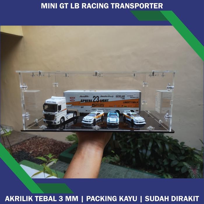 TERRA Akrilik Diecast Display Box 1 64 Mini GT LB Racing Transporter