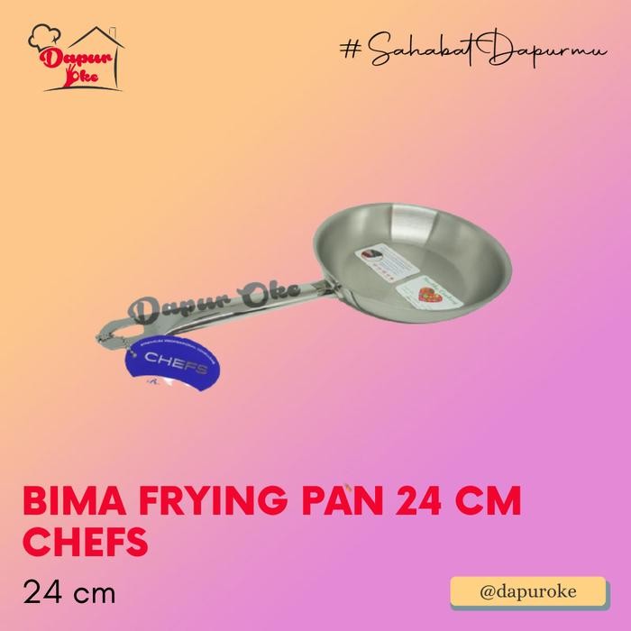 Bima Frying Pan 24 Cm S / Fry Pan Stainless 304