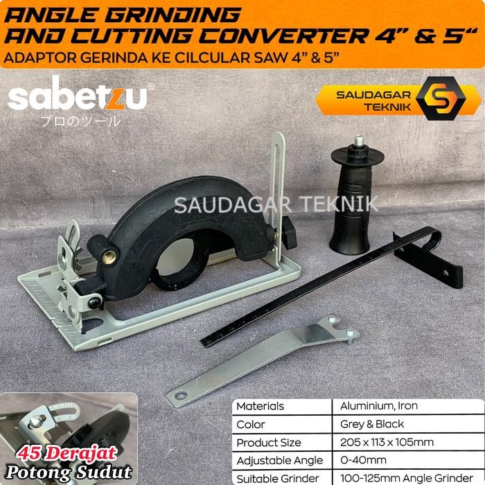 Dewalt Festool - Dudukan Gerinda Circular Saw 4 Inch 5 Inch Sabetzu Circle Saw Adaptor Angle Grinder