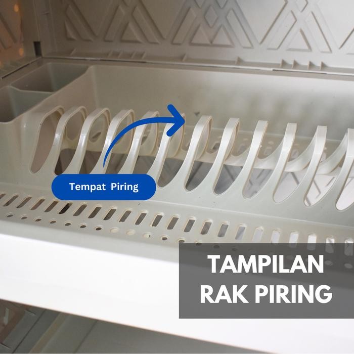 (Allthebest) CHIKARA 4 PINTU 6 PINTU LEMARI PIRING RAK PIRING lemari susun lemari plastik lemari