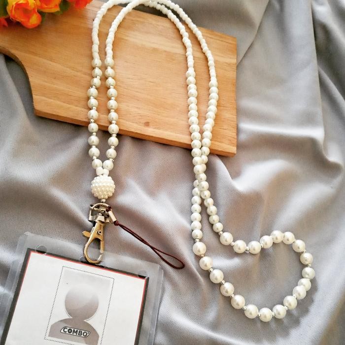 

SIAPKIRIM kalung/lanyard/gantungan id card/hp mutiara READY STOCK