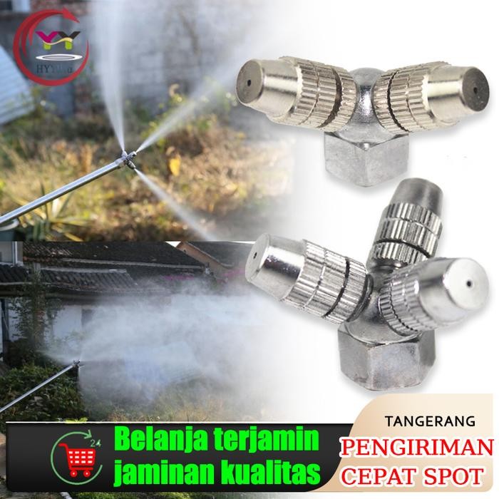 Penyemprot Pestisida Tekanan Tinggi 3 kepala Nozzle Semprot Nozzle