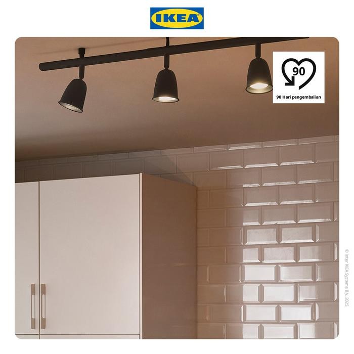 NEW IKEA SKURUP Lampu Gantung Trek Plafon dengan 3 Tempat Lampu