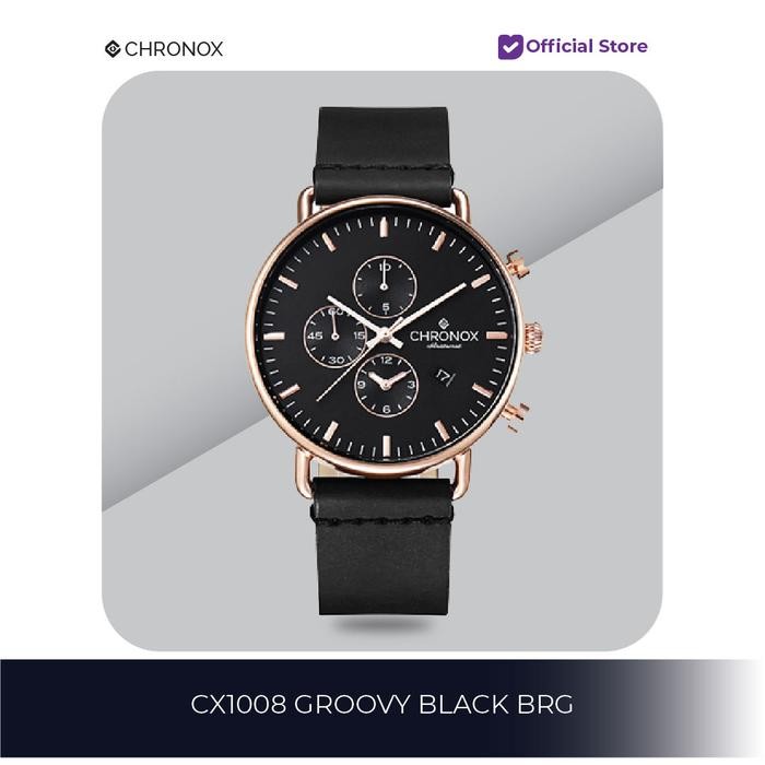 Chronox Jam Tangan Pria Kulit Analog - Cx1008 Groovy