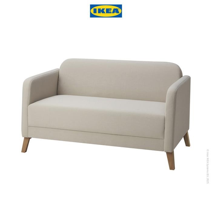NEW IKEA LINANS Sofa 2 Dudukan Minimalis Krem