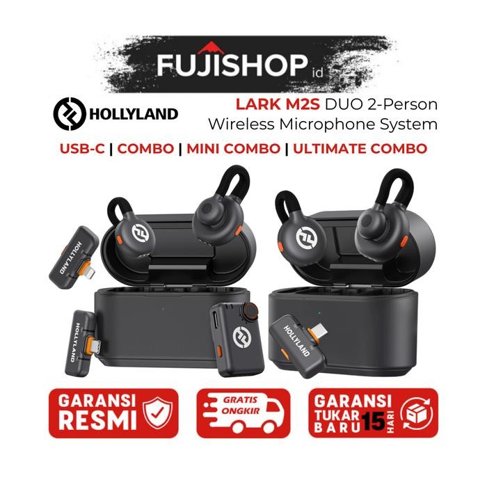 PROMO Hollyland Lark M2S / Hollyland Lark M2 S Dual Wireless Microphone Garansi Resmi
