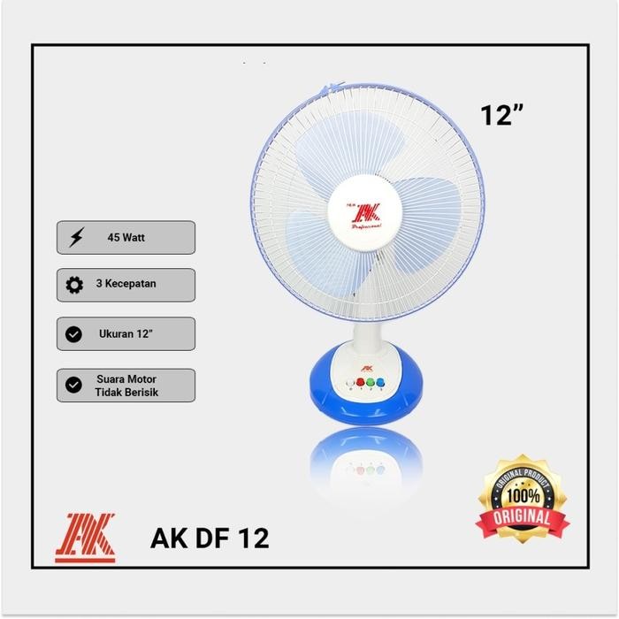 NEW AK Kipas Angin 12 inch AK DF 12