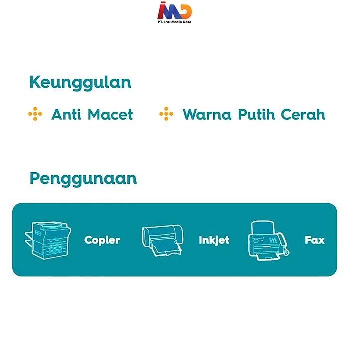 

Hot Sale! Copy Paper Kertas Fotocopy 75 Gsm A4 / 1Rim