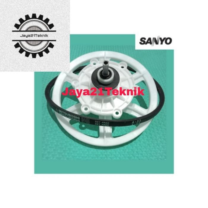 GEARBOX MESIN CUCI AQUA SANYO 2 TABUNG + V BELT