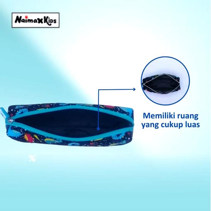 

(Imk) - Pencil Case Custom Nama Naimax Kids Pencil Case Premium Laki Laki Perempuan Alat Pensil