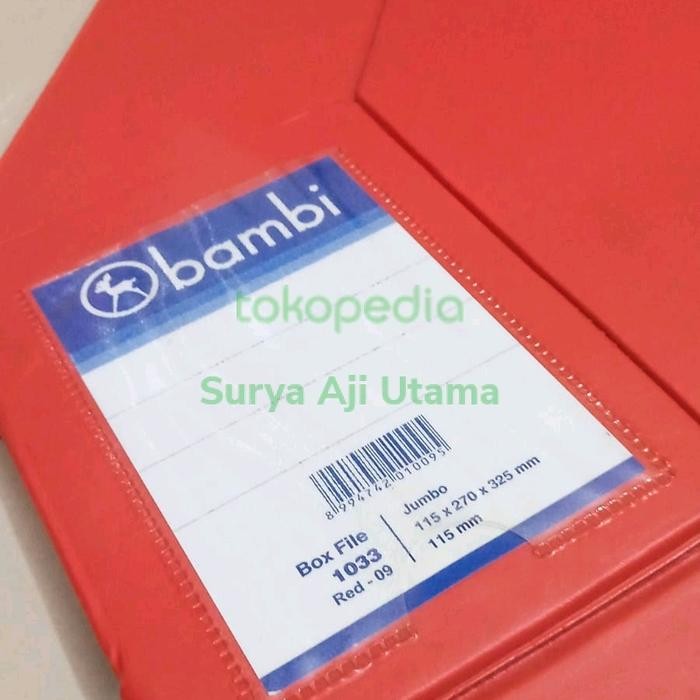 

Box File Jumbo Bambi 1033 Lapis Pvc Harga 1 Pcs