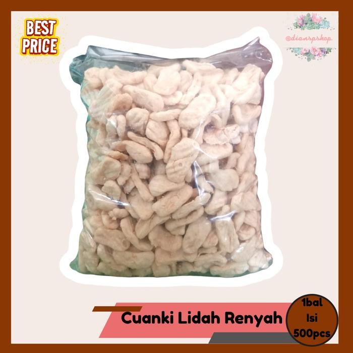 

Cuanki Lidah Renyah 1bal isi 500pcs FREE Bubllewrap Food Cemilan Makanan