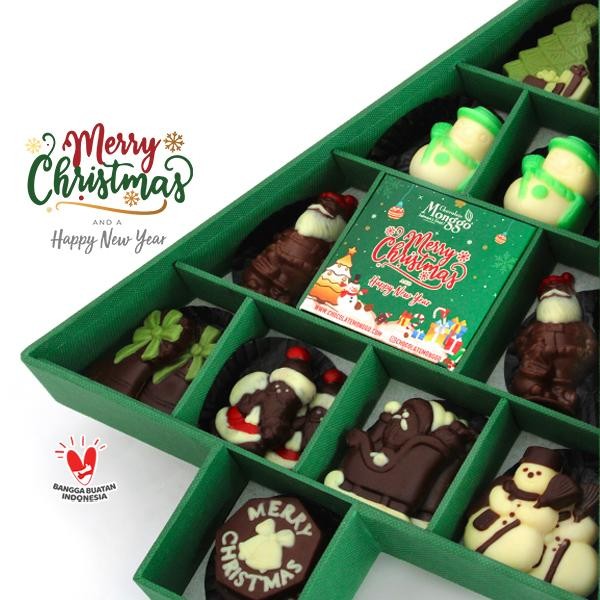 

Christmas Big Tree 136gr Chocolate Monggo l Coklat Hampers Natal