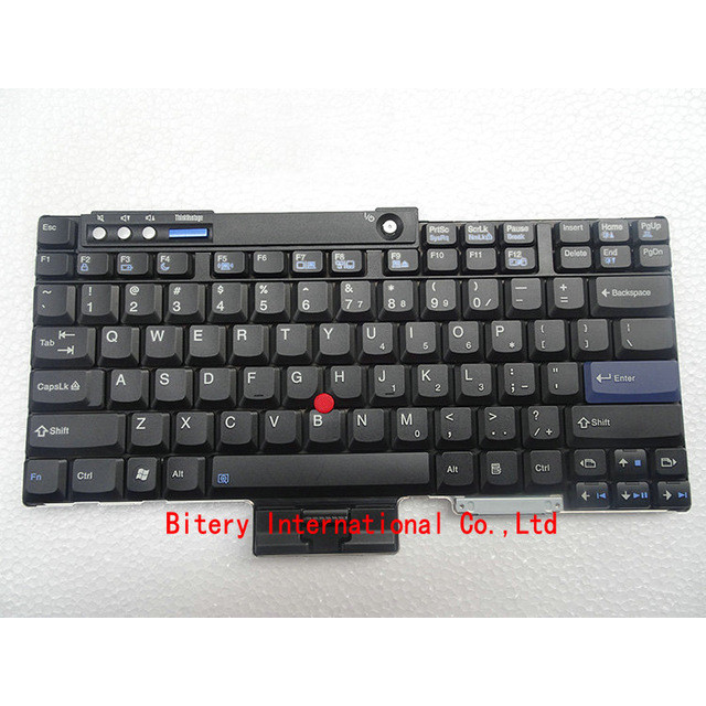 English laptop keyboard For ThinkPad T60 T61 R60 R61 Z60 Z61 R400 R500 T400 T500 W500 W700 US 0Q7X6