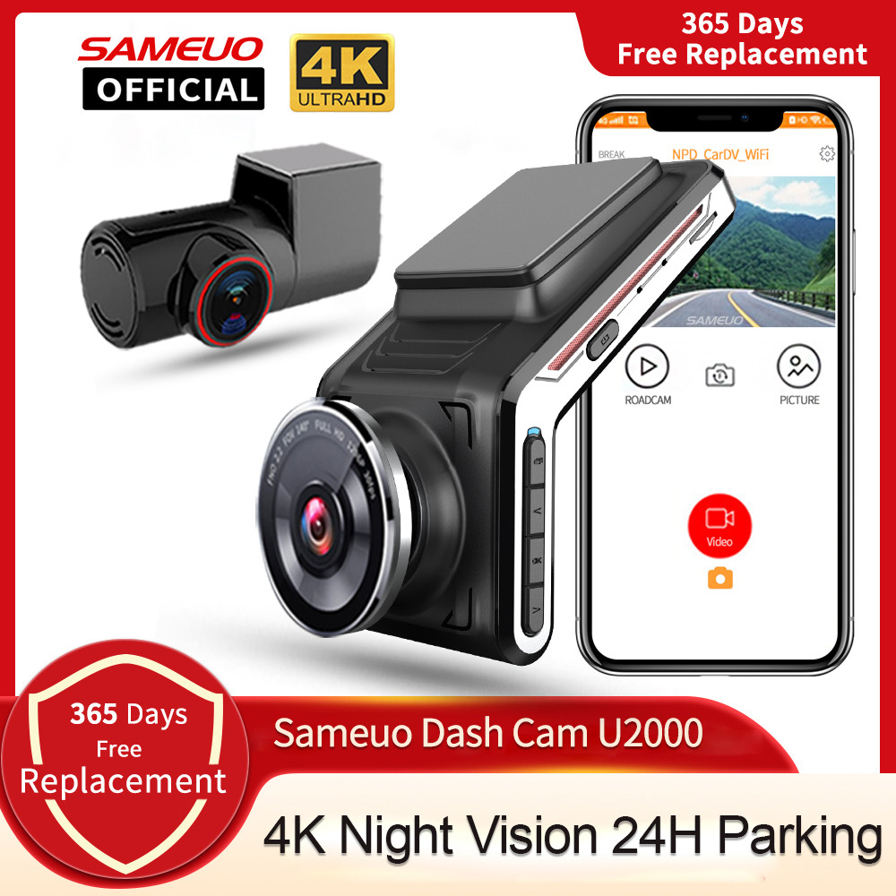 U2000 dash cam front and rear 1440p view camera Lens CAR dvr with 2 cam video recorder Auto Dvrs Nig