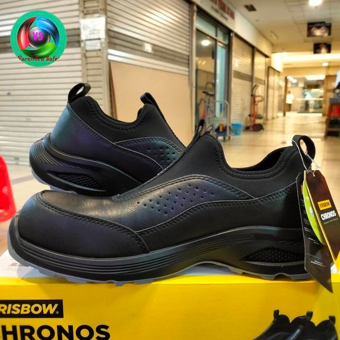 New // Sepatu Safety "Krisbow"Chronos/Safety Shoes Krisbow/Sepatu Kerja Pria Chronos Termurah