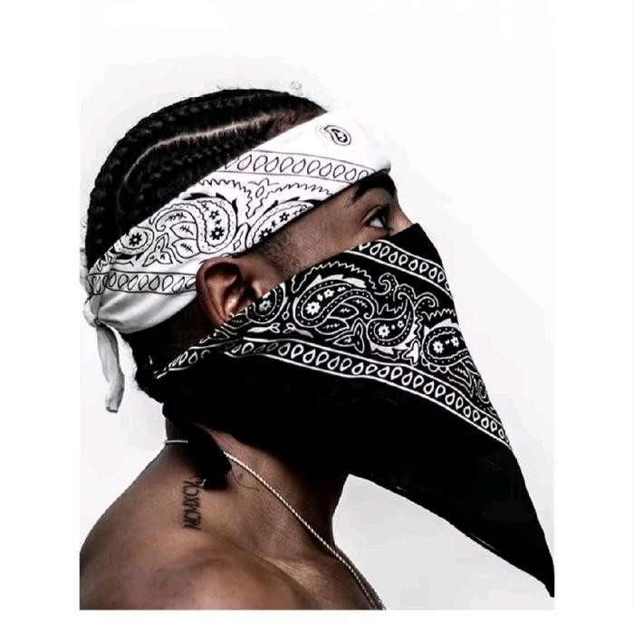 bandana / scraft / slayer multiguna / slayer batik Abu Biru Hitam Merah Putih Ungu Syal mere *