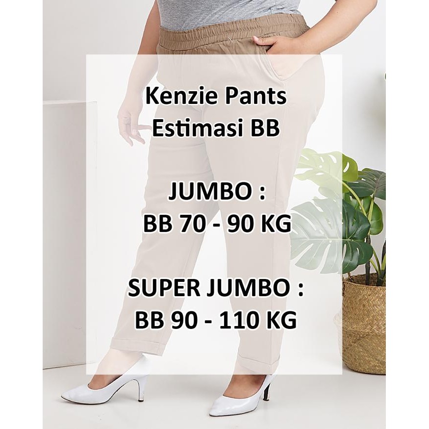 ADEEVA Kenzie Pants Super Jumbo Celana Panjang Wanita Stretch *
